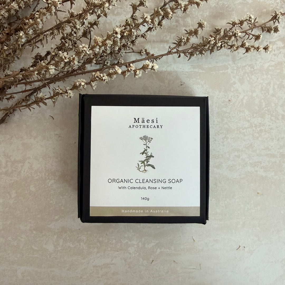Organic Cleansing Soap | Calendula, Rose + Nettle