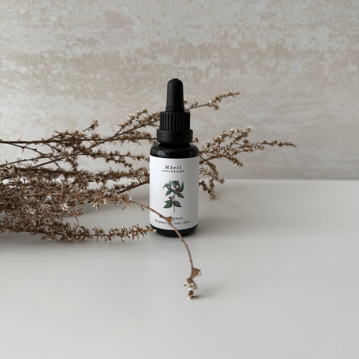 Raspberry Tulsi Serum by Mäesi Apothecary